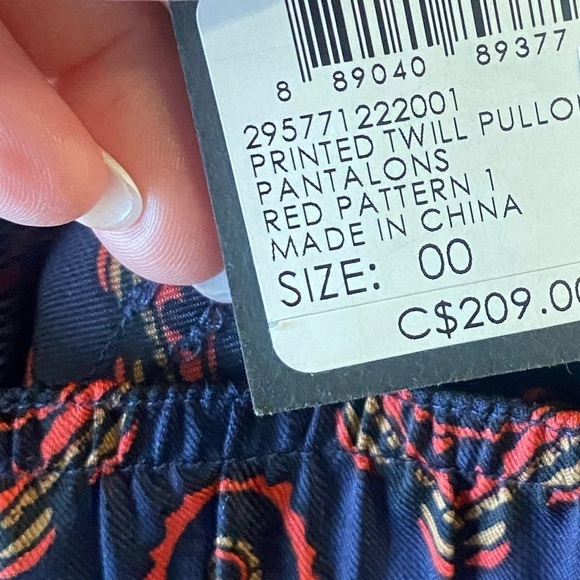 BNWT Club Monaco Pull On Twill Pant - Picture 7 of 13